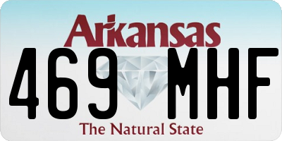 AR license plate 469MHF