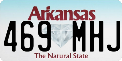 AR license plate 469MHJ