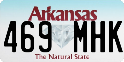 AR license plate 469MHK