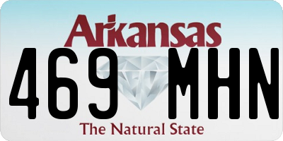 AR license plate 469MHN