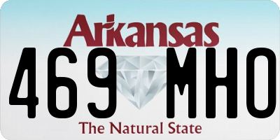 AR license plate 469MHO