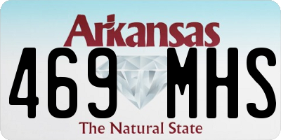 AR license plate 469MHS