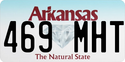 AR license plate 469MHT