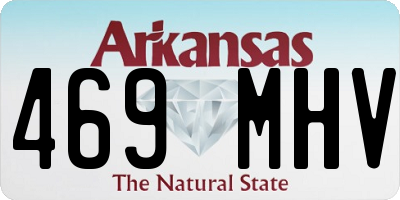 AR license plate 469MHV