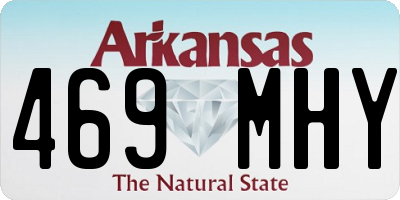 AR license plate 469MHY