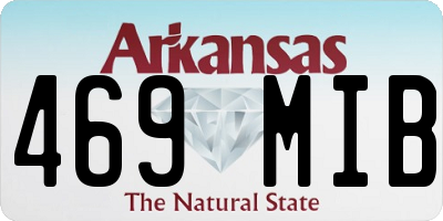 AR license plate 469MIB