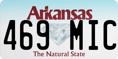 AR license plate 469MIC