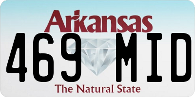 AR license plate 469MID