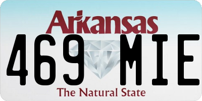 AR license plate 469MIE