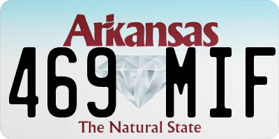 AR license plate 469MIF