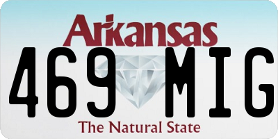 AR license plate 469MIG