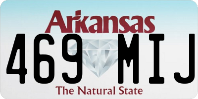 AR license plate 469MIJ