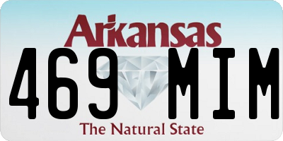 AR license plate 469MIM