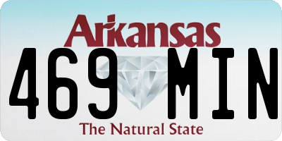 AR license plate 469MIN