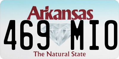AR license plate 469MIO