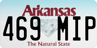 AR license plate 469MIP