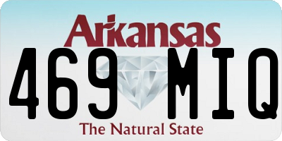 AR license plate 469MIQ