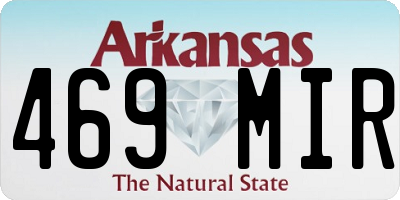 AR license plate 469MIR