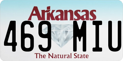 AR license plate 469MIU