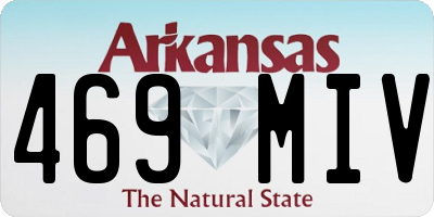 AR license plate 469MIV