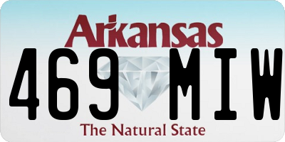 AR license plate 469MIW