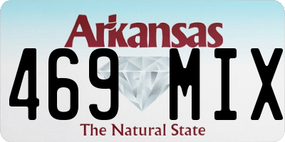 AR license plate 469MIX