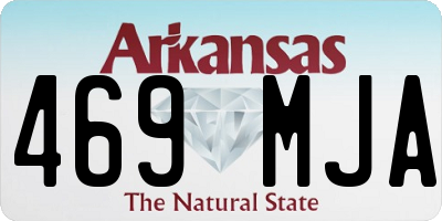 AR license plate 469MJA