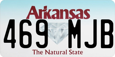 AR license plate 469MJB