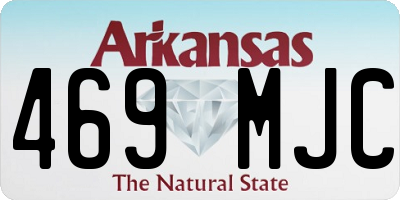 AR license plate 469MJC