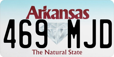 AR license plate 469MJD