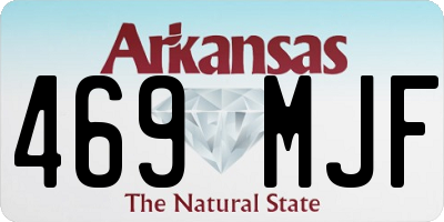 AR license plate 469MJF