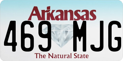 AR license plate 469MJG
