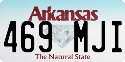 AR license plate 469MJI