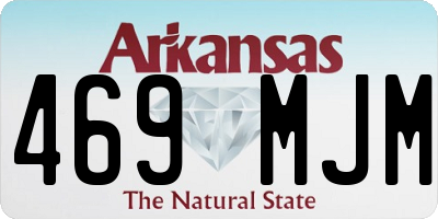 AR license plate 469MJM