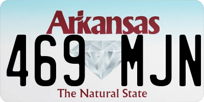 AR license plate 469MJN