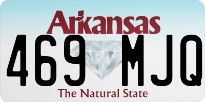 AR license plate 469MJQ