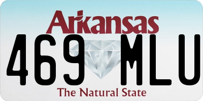 AR license plate 469MLU