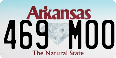AR license plate 469MOO