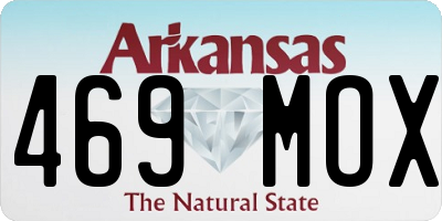 AR license plate 469MOX