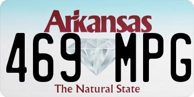 AR license plate 469MPG