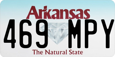 AR license plate 469MPY