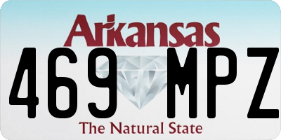 AR license plate 469MPZ