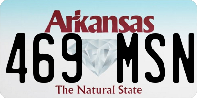 AR license plate 469MSN
