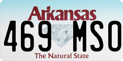 AR license plate 469MSO