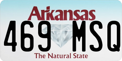 AR license plate 469MSQ
