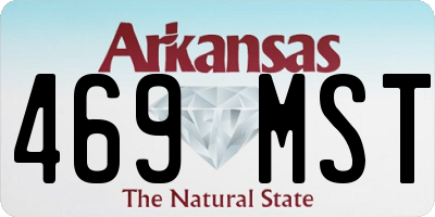 AR license plate 469MST