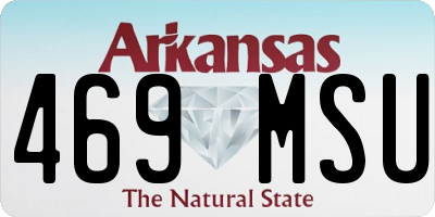 AR license plate 469MSU