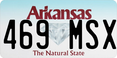 AR license plate 469MSX