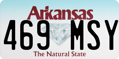 AR license plate 469MSY
