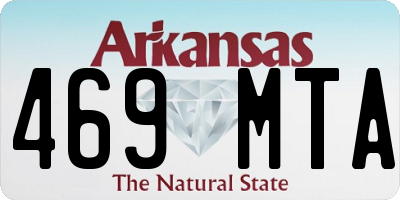AR license plate 469MTA